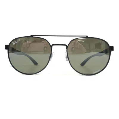Pre-owned Ray Ban Ray-ban Sunglasses Liteforce Rb3736ch 002/5j Chromance Black Grey Mirror Lenses In Gray