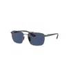 Ray Ban Rb3715m Scuderia Ferrari Collection Sunglasses Grey Frame Blue Lenses 58-18 In Grey