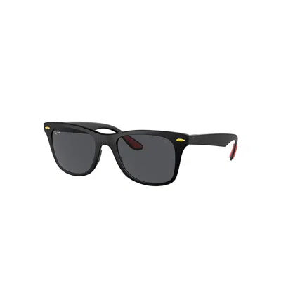 Ray Ban Sunglasses Man Rb4195m Scuderia Ferrari Spain Ltd - Black Frame Grey Lenses 52-20