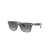 Ray Ban Scuderia Ferrari Monaco Ltd | Customized By Charles Leclerc Sonnenbrillen Grau Fassung Grau Glas 52- In Grey