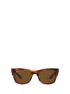 Ray Ban Womens Brown Rb0840s Mega Wayfarer Square-frame Propionate Sunglasses In Multicolor