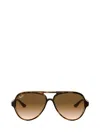 Ray Ban Ray-ban 57mm Gradient Aviator Sunglasses In Multicolor