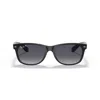 Ray Ban 55mm Gradient Polarized Square Sunglasses In Nero/blu