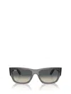 Ray Ban Ray-ban Womens Grey Rb0947s Carlos Rectangle-frame Acetate Sunglasses In Opal Dark Grey