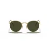 Ray Ban Round Sunglasses In Oro/verde