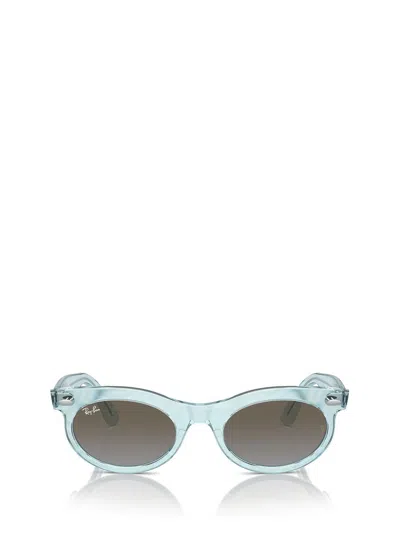 Ray Ban Ray-ban Sunglasses In Photo Waves Azure