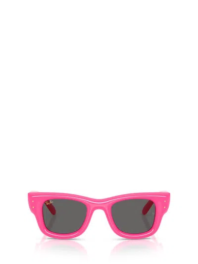 Ray Ban Wayfarer Puffer Sunglasses In Pink