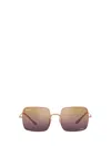 Ray Ban 54mm Polarized Square Sunglasses In Pink
