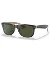 Ray Ban Sunglasses, Rb2132 New Wayfarer Color Mix Gradient In Black,green