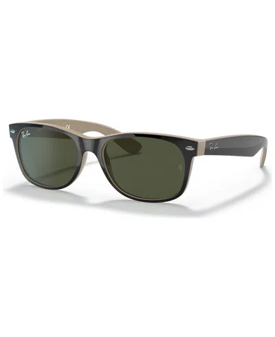 Ray Ban Sunglasses, Rb2132 New Wayfarer Color Mix Gradient In Black Clear,green