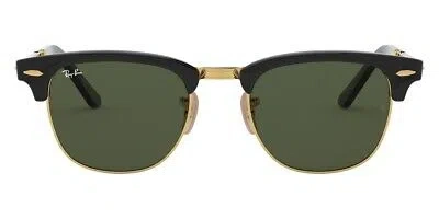 Pre-owned Ray Ban Ray-ban Sunglasses Rb2176 901 Black Square G-15 Green Classic Non-polarized 51mm