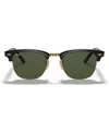 Ray Ban Sunglasses, Rb2176 Clubmaster Folding In Black,green