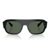 Ray Ban Shield-frame Tinted Sunglasses In Black