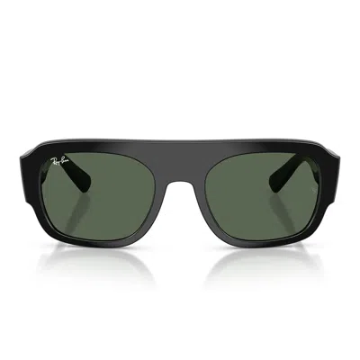 RAY BAN RAY BAN SUNGLASSES RB2218 667771 BLACK/GREEN UNISEX