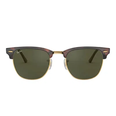 Ray Ban Sunglasses Rb3016 W0366 Clubmaster Tortoise/green G 15 Unisex