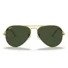 Ray Ban Aviator-frame Sunglasses In Gold