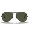 Ray Ban Sunglasses, Rb3026 Aviator Large In Black,grey
