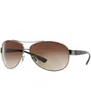 Ray Ban Ray In Gunmetal,brown