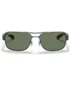 Ray Ban Ray In Gunmetal,green