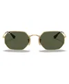 Ray Ban Rayban Octagon Sunglasses In Gold,green