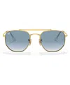 Ray Ban Sunglasses, Rb3648 The Marshal In Gold,blue Gradient