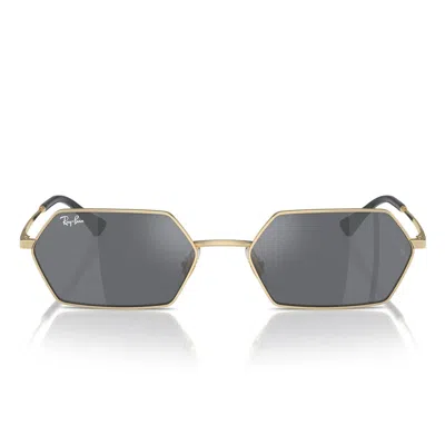 Ray Ban Sunglasses Rb3728 92136 V Yevi Gold/dark Gray Unisex