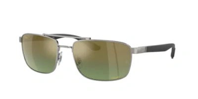 Pre-owned Ray Ban Ray-ban Sunglasses Rb3737ch 004/6o Gunmetal Green Men Women