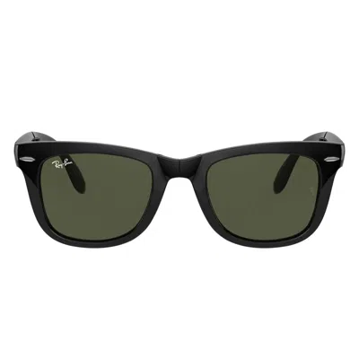Ray Ban Sunglasses Rb4105 601 Wayfarer Folding Black/green G 15 Unisex