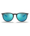 Ray Ban Sunglasses, Rb4171 Erika Color Mix In Black,blue Mirrored