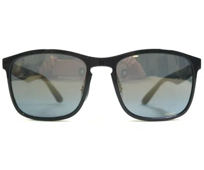 Pre-owned Ray Ban Ray-ban Sunglasses Rb4264 601/j0 Polished Black Square Blue Chromance Lenses