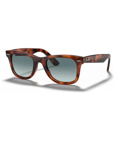 Ray Ban Sunglasses, Rb4340 Wayfarer Ease In Red Havana,blue Gradient Grey