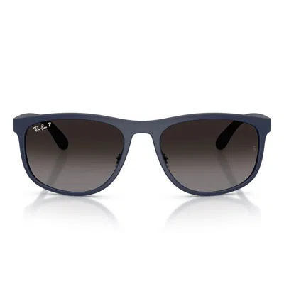 RAY BAN RAY BAN SUNGLASSES RB4468 6331 T3 SAND DARK BLUE/GRAY GRADIENT UNISEX POLARIZED