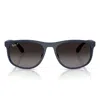 Ray Ban Rectangle-frame Sunglasses In Metallic
