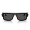 Ray Ban Ray-ban 56mm Polarized Rectangular Sunglasses In Black