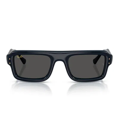 RAY BAN RAY BAN SUNGLASSES RB4954 689587 FLACKO PUFFER X ASAP ROCKY DARK BLUE/ULTRA BLACK UNISEX
