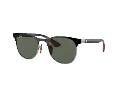 Pre-owned Ray Ban Ray-ban Sunglasses Rb8327m F06071 Black Green Man Woman