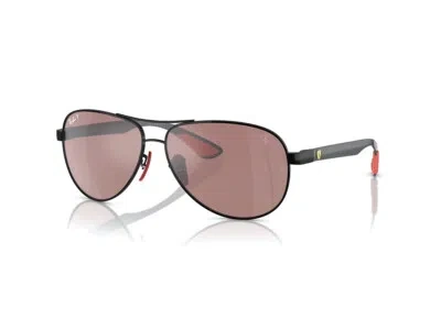 Pre-owned Ray Ban Ray-ban Sunglasses Rb8331m F002h2 Black Violet Man In Purple