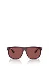 Ray Ban Boyfriend Sunglasses Bordeaux Frame Violet Lenses 60-15 In Red