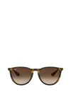 Ray Ban Ray-ban Chris Round Frame Sunglasses In Rubber Havana