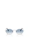 Ray Ban Ray-ban 54mm Gradient Round Sunglasses In Silver