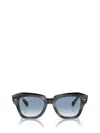 Ray Ban Ray-ban State Street 49mm Gradient Square Sunglasses In Striped Grey