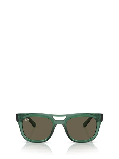 Ray Ban Ray-ban Womens Green Rb4426 Phil Square-frame Injected Sunglasses