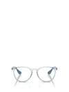 Ray Ban Erika Optics Eyeglasses Light Blue Frame Demo Lens Lenses Polarized 51-18 In Transparent Light Blue