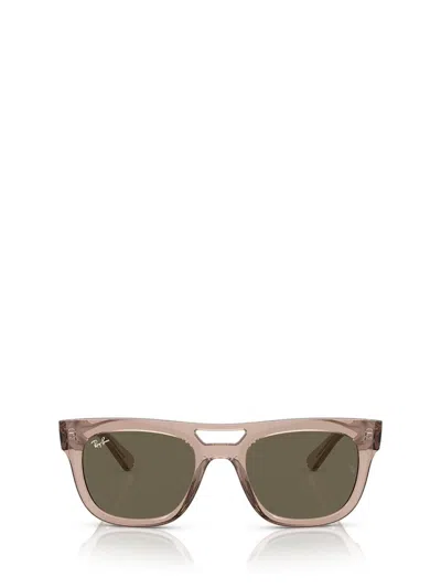Ray Ban Ray-ban Sunglasses In Transparent Light Brown