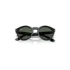 Ray Ban 2180 Reverse Sunglasses Black Frame Green Lenses 52-22 In Black