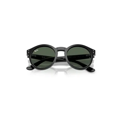 Ray Ban 2180 Reverse Sunglasses Black Frame Green Lenses 52-22