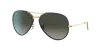 Ray Ban Aviator Full Color Legend Sunglasses Gold Frame Grey Lenses 58-14 In Gold