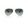 Ray Ban Aviator Large Metal Sunglasses Arista Frame Blue Lenses 62-14 In Arista