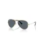 Ray Ban Sunglasses Unisex Aviator Large Metal - Arista Gold Frame Blue Lenses 62-14 In Gold