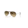 Ray Ban Sunglasses Unisex Aviator Large Metal - Gunmetal Frame Brown Lenses 58-14 In Gunmetal